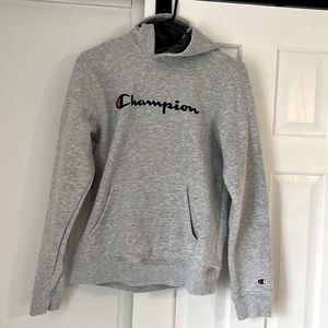 Kids grey champion athletic hoodie XL